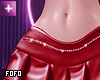 leather skirt red