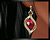 RUBY RED EARRiNGS
