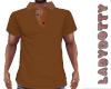 brown polo shirt