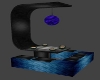 blue and black zen table