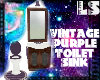 Toilet and Sink Purple