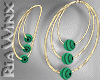 Disco Apple Green Hoops