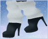 .white leg warmer heels