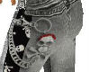 Skull n Chain Jeans Grey