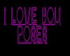 i love you  poses neon