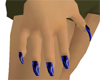 {CU} blue long nails