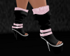 pink black shoe