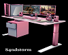 Office Desk in Pink