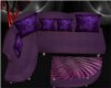 purple couch with poses