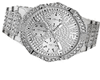 Silver Diamond Watch