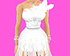 *T* Chiffon Gown White