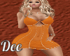 Fall Orange Dress
