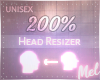 M~ Head Scaler 200%