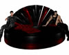 Black/Red pvc Sofa