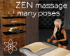 Zen Massage Many poses