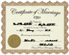 Wedding Certificate C&R