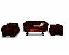 Red n Black Couch set