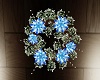 Light Blue Floral Wreath