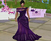 Bright purple long dress