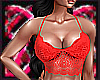 Red lace Halter