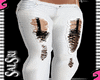 (PF)White ripped Jeans