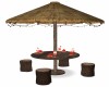 TIKI  UMBRELLA TABLE
