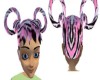 pink/tigerstripe hair