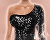 RL Black Sequin Dress