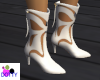 sleek white cowgirl boot