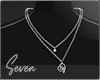 !7 Silver Heart Necklace