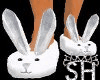 bunny slippers silver