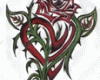 Heart & Rose tatto