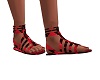 redblack argyle sandals