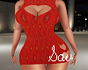 Red Lycra Heart Dress