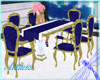 Blue Velvet Dining Table