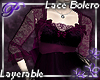 ~P~ Lace Bolero -Wine