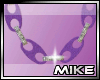 "M" Purple Anchor Chain