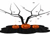 Halloween tree wit Bats