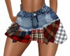 DENIM/ Patchwork Skirt