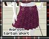 maroon tartan skirt