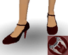 L~S Dark Red Shoes