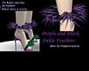 Purple Feather Anklets