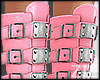 Val Buckle Boots Pink