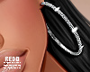 New Year hoop earrings
