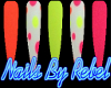 Neon Dot XLC Nails