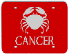 Cancer plate, red
