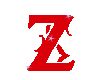 Letter Z Red Sticker