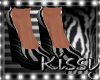 !RockStar Zebra Boots BW