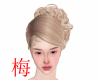 梅 bridal blonde hair