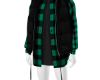 Green Puffer Vest Hoody